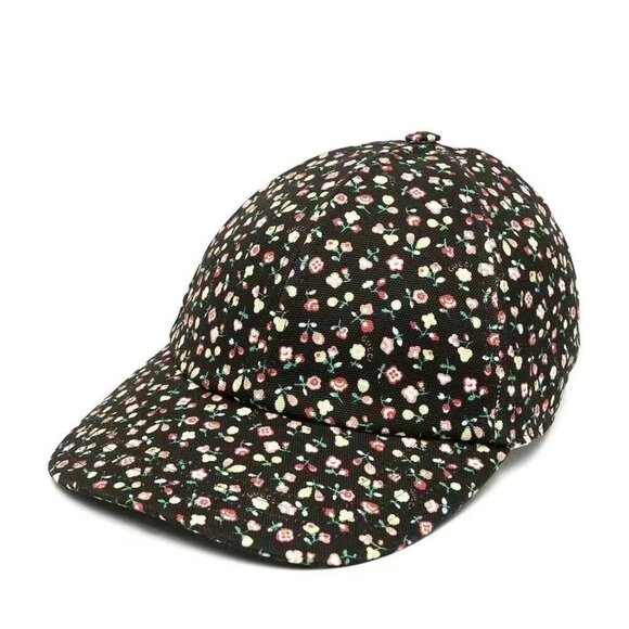 NWT Gucci Liberty Floral Baseball Hat In Black Size M - Picture 1 of 12